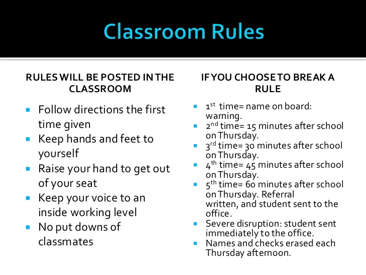 high school rules and regulations